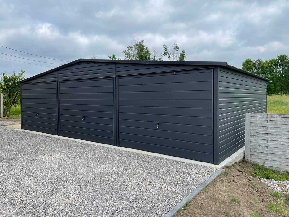 Garaż blaszany PREMIUM. WZMOCNIONY PROFILAMI. Producent. CAŁA Polska
