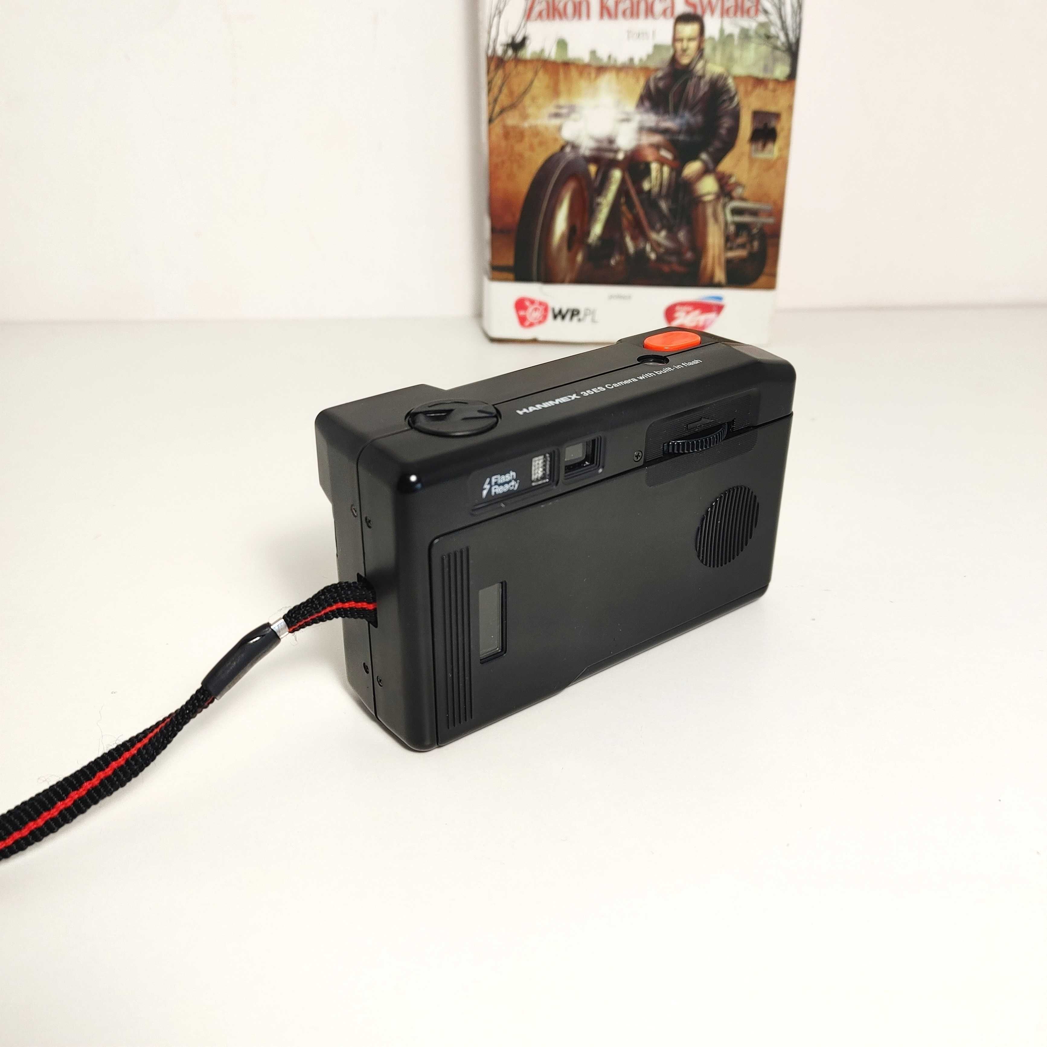 Designerski kompaktowy aparat analogowy HANIMEX 35es lata 80 te XX w