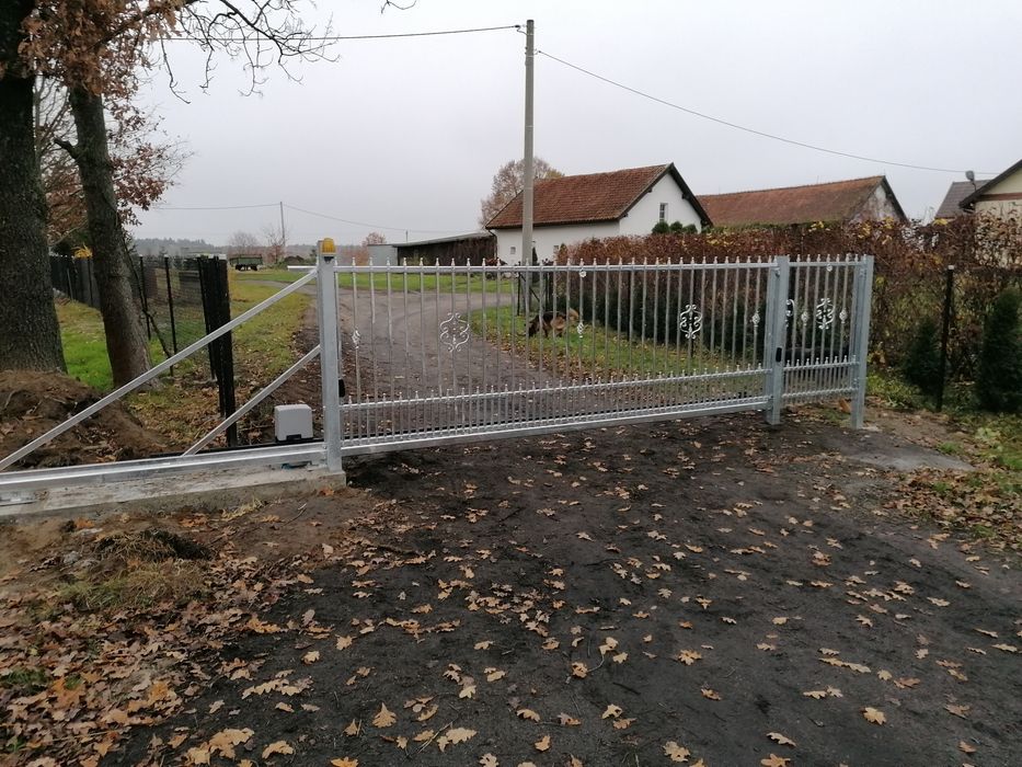 Brama bramy przesuwne balustrady przęsła Olsztyn