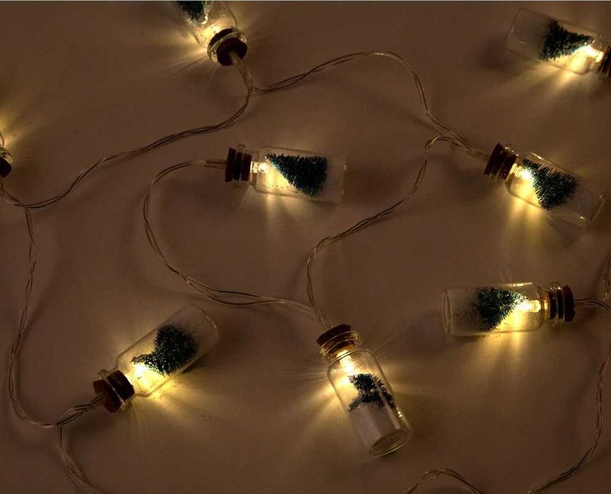 Guirlanda Frasco com Pinheiro LED para interior 2m (NATAL)