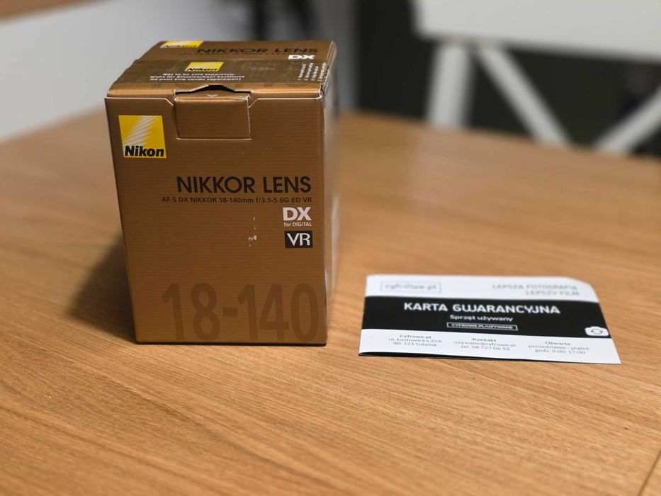 Nikon F Nikkor AF-S 18-140 mm f/3.5-5.6G ED VR gwarancja nie 18-105