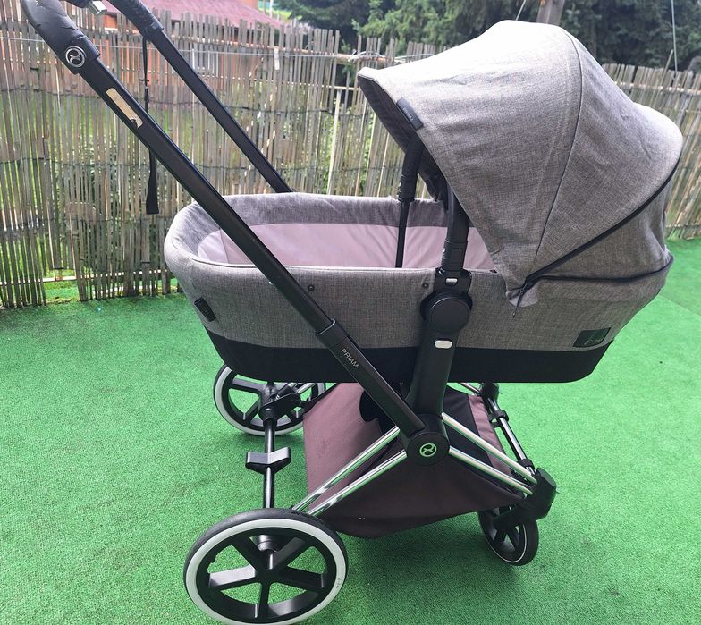 CYBEX PRIAM LUX rama chrome zestaw 2w1 gondola spacerówka stelaż
