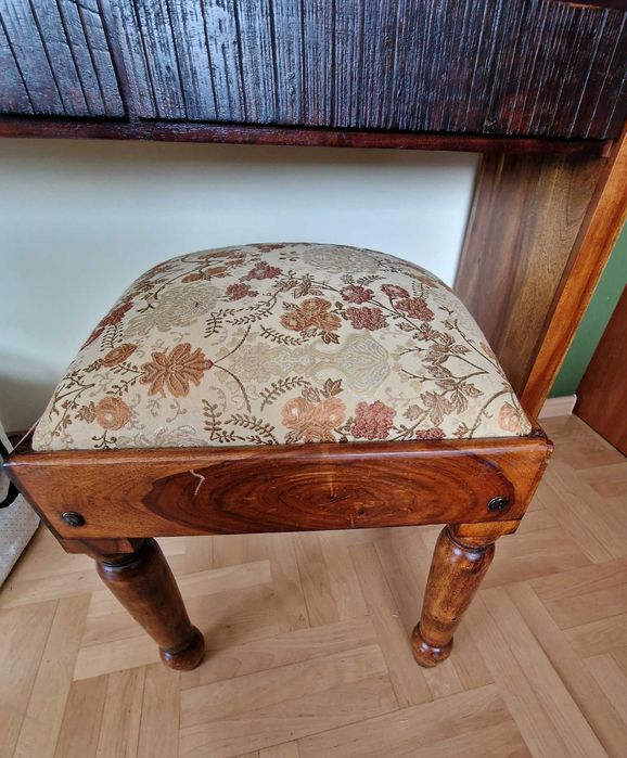Taboret z drewna Palisander/ meble indyjskie