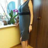 Elegancka szara sukienka firmy KMX, rozmiar 42.