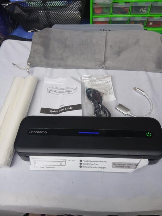 Drukarka termiczna bezprzewodowa a4 +2 rolki papieru