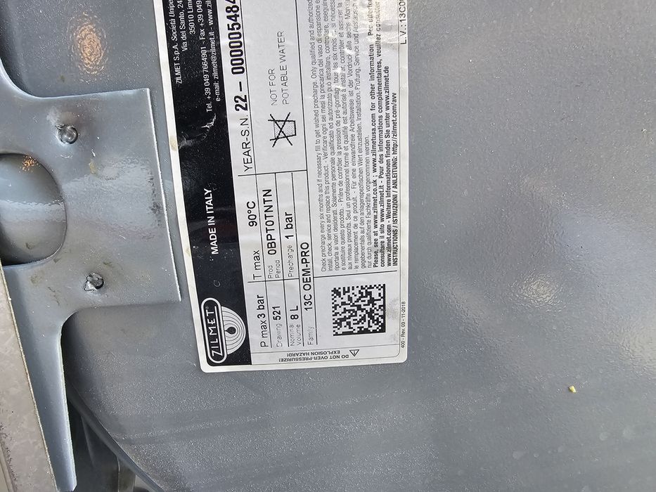 Caldeira RIELLO a gás painel digital