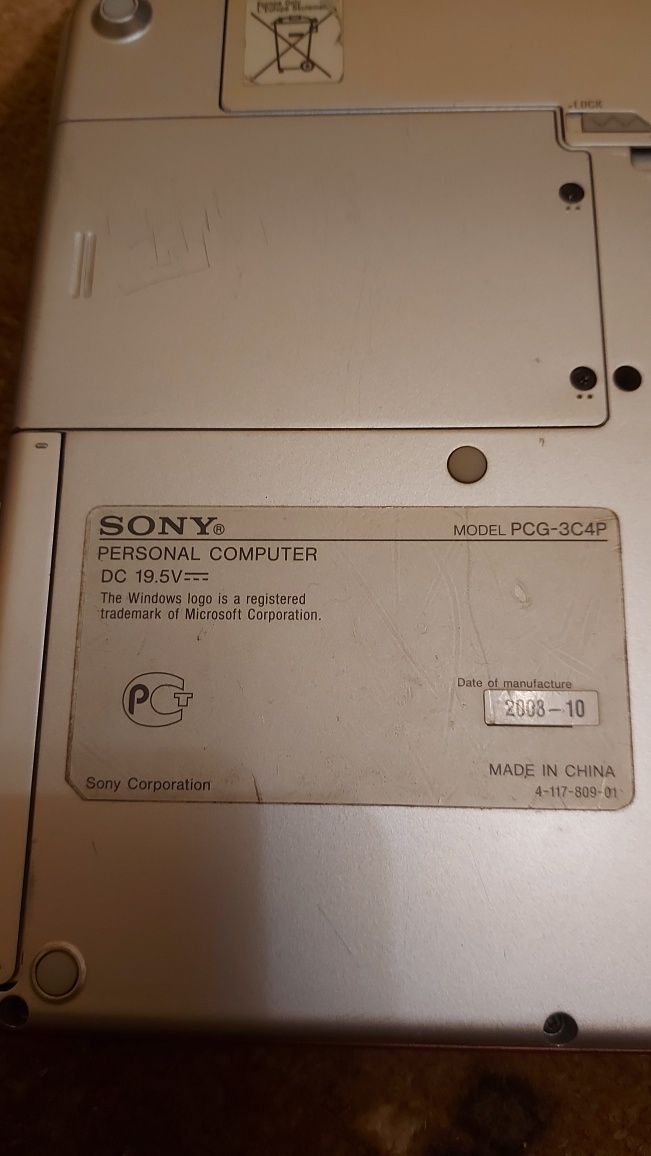 Нотубук Sony PSG-3C4P