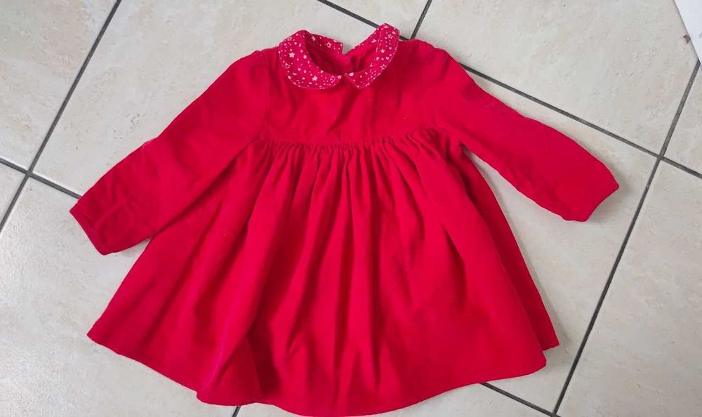 Czerwona sztruksowa sukienka body Święta Walentynki 74