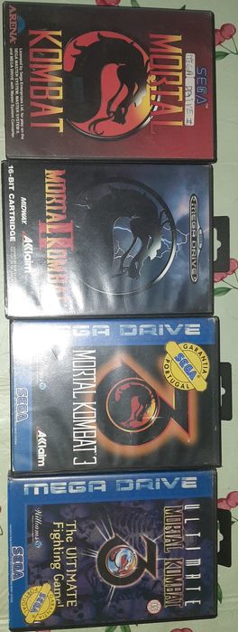 Colecção Mortal Kombat para Mega Drive MK 1, MK 2,MK 3, Ultimate MK 3