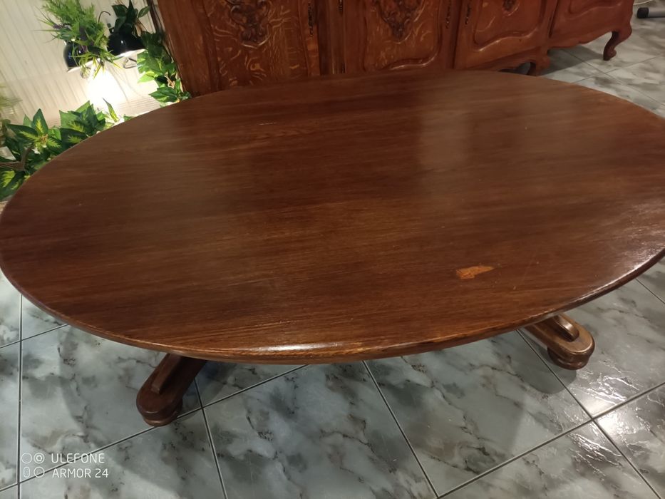 Ława drewniana dębowa,solidne wykonanie,jezdna na kółkachl