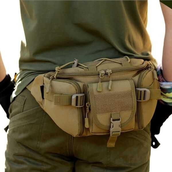 Saszetka Nerka Taktyczna Wojskowa Survival Wodoodporna Zielona Cy-6011