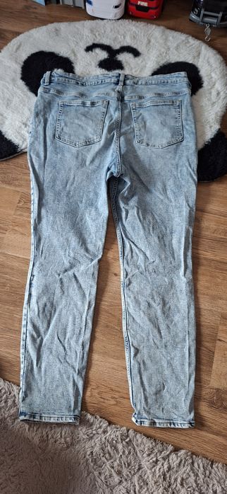 Jeansy spodnie h&m 50 kobieta jasne
