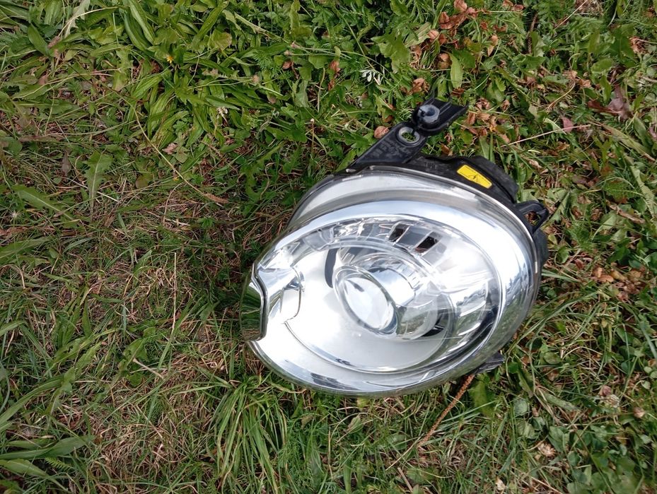 Reflektor lampa przód lewa strona Fiat 500 Bixenon Europa Oryginał