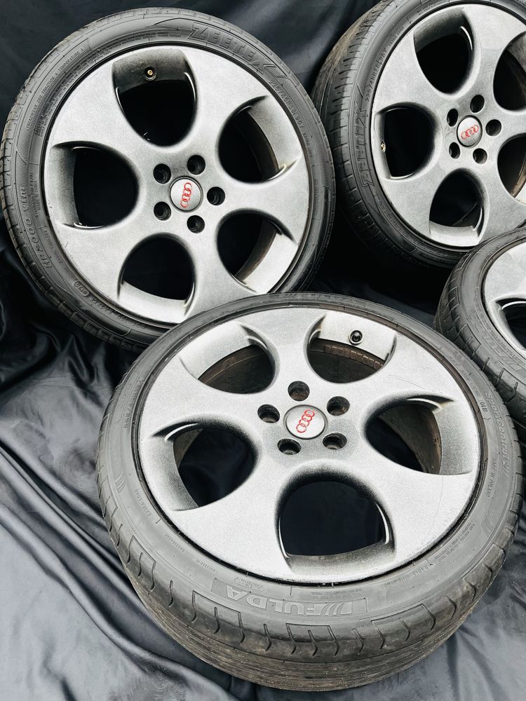 Alufelgi 5x112 18 Cali GTI BBS Volkswagen ORYGINALNE Audi Skoda OPONY