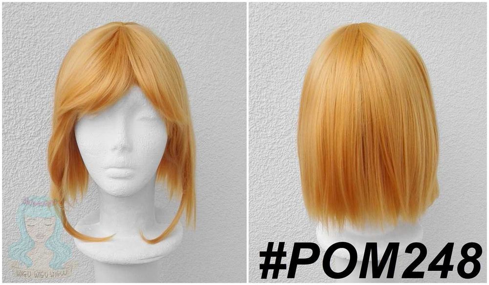 Uzume Uno Fantasia Dolls żółta pomarańczowa krótka peruka cosplay wig