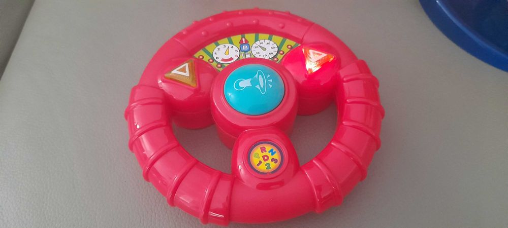 Zestaw zabawek chłopięcych kierownica Smiki nowa zjeżdżalnia Dinozaur