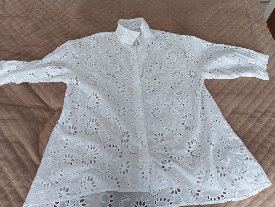 Bluzka koronkowa oversize XL