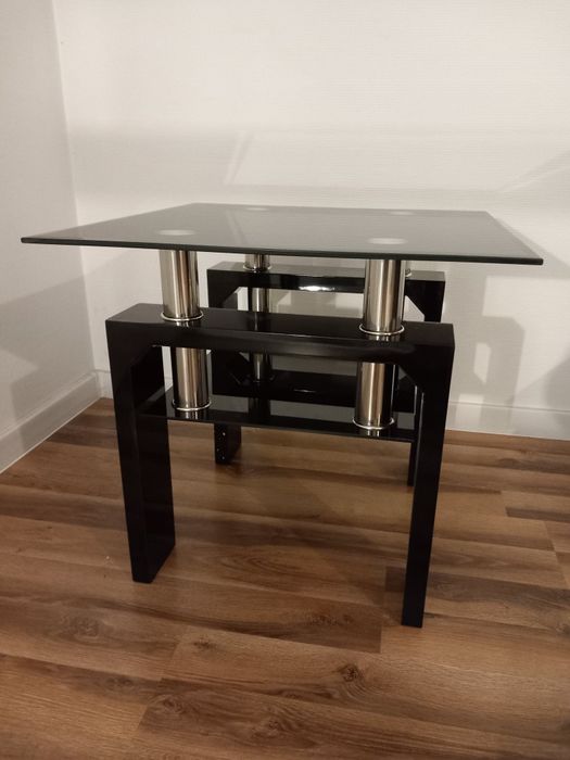 Ława Lisa kwadratowa czarna