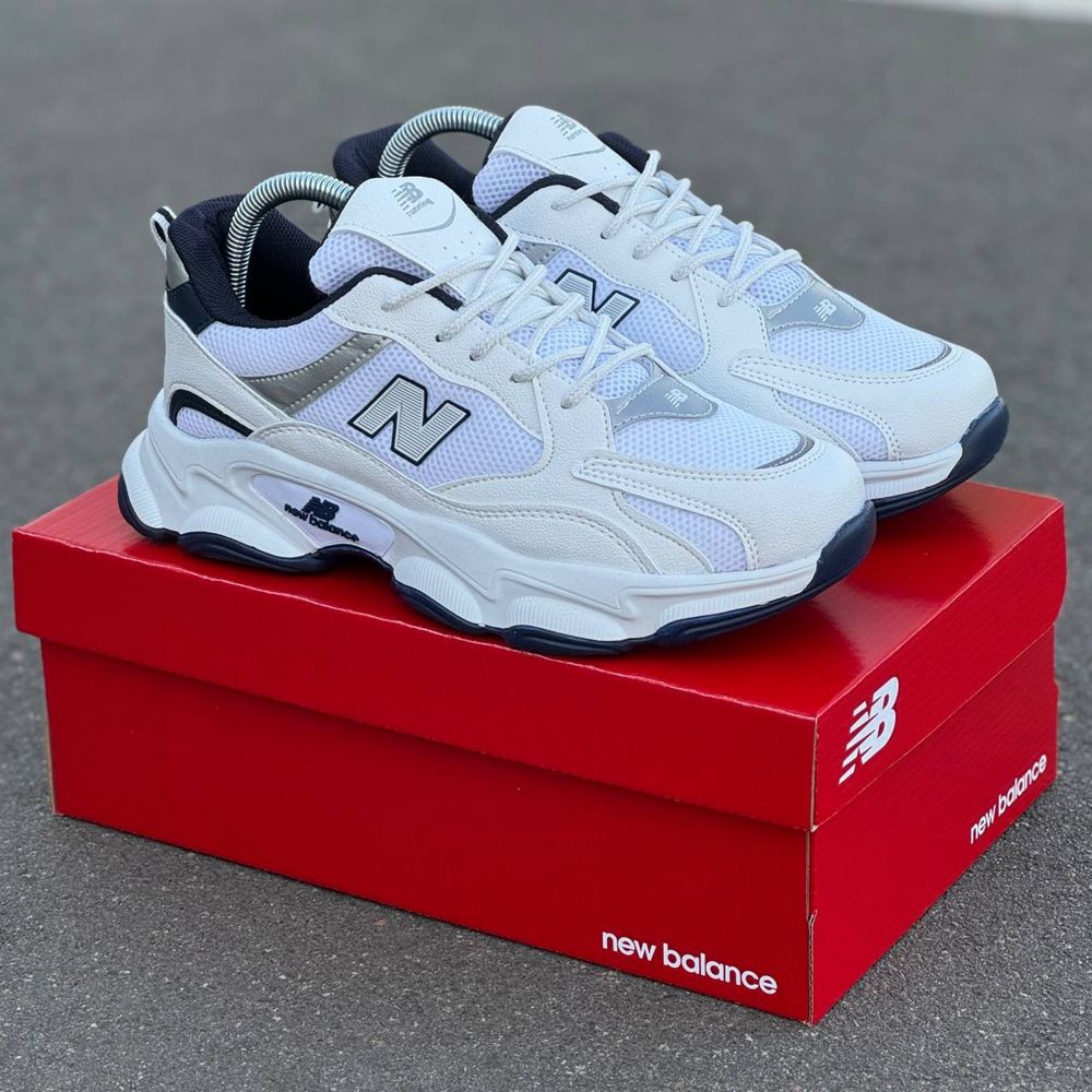 Мужские Кроссовки Нью Баланс  New Balance white  40-44 рм.