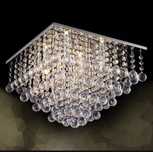 Lampa Nowa Sufitowa Kryształowa Glamour