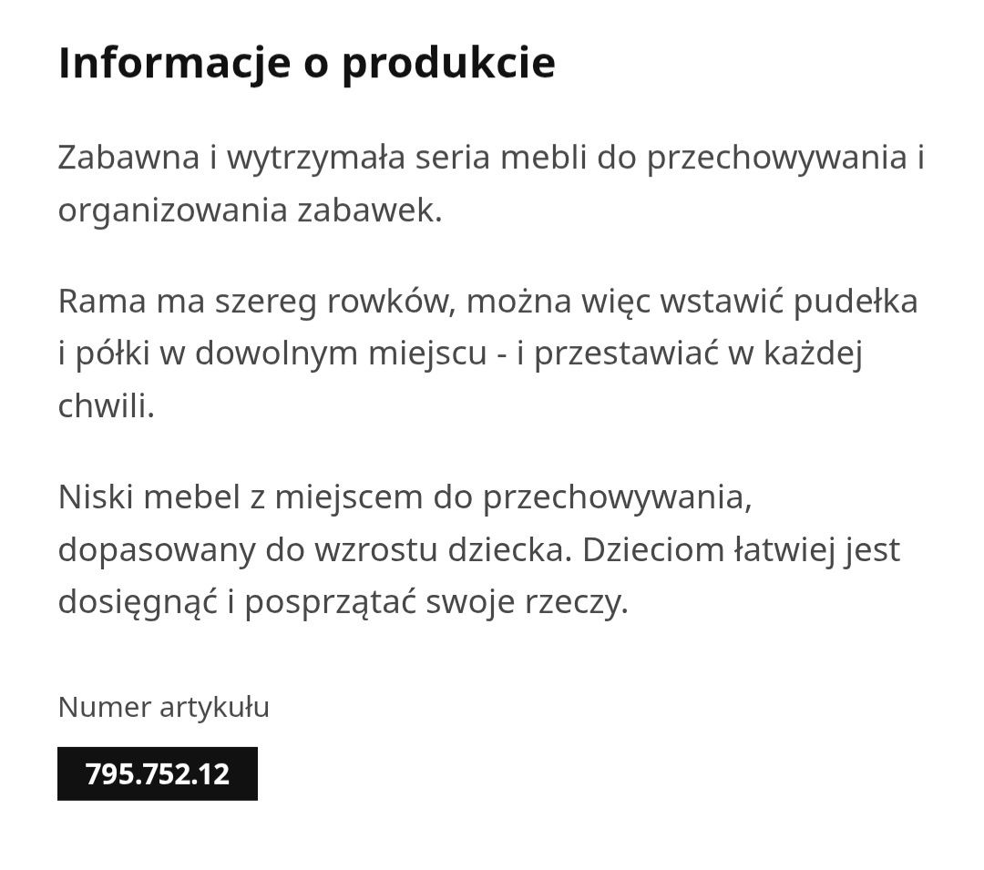 Regał TROFAST Ikea/ jasna sosna bejcowana na biało 44x30x91 cm