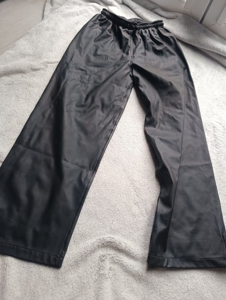 Spodnie przeciwdeszczowe, gumowe, na deszcz 128