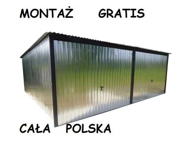 Garaż blaszany 6x5 Garaże 6x6 MOCNE PROMOCJA! Cały Kraj SZYBKI TERMIN