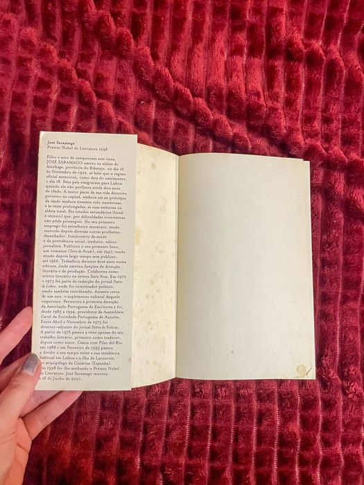 Livro “Memorial do Convento” de Jose Saramago