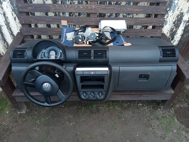 VW Fox poduszki powietrzne airbag komplet deska kierownica taśma pasy