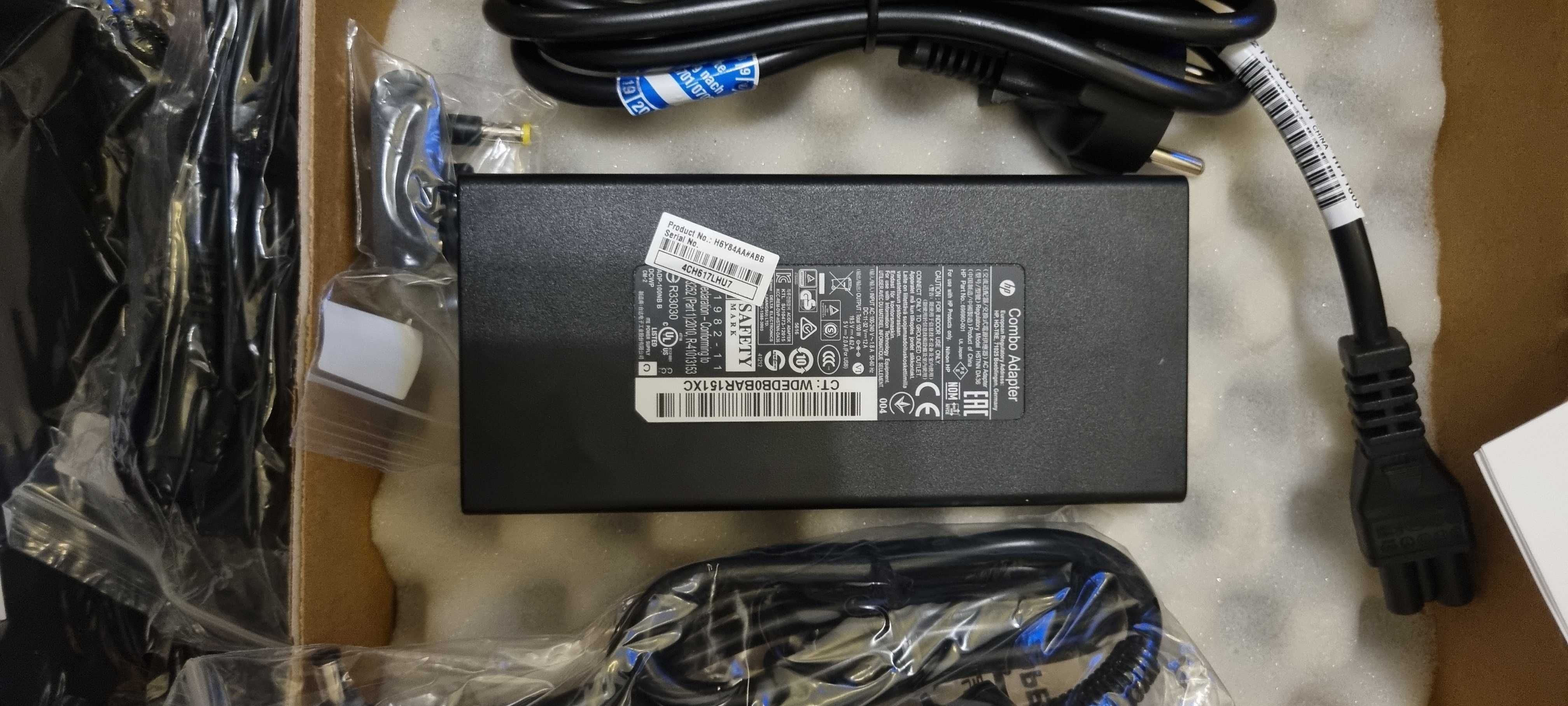 Oryginalny zasilacz sieciowy  laptopa HP 90 W Slim  Adapter H6Y84AA