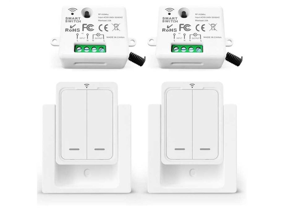 Interruptor sem fios e receptor (2 unidades)