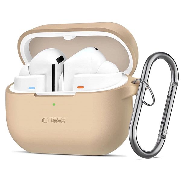 Etui Tech-Protect Silicone Hook na Samsung Galaxy Buds 3 / 3 Pro - brą