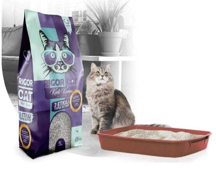 Areia Aglomerante para Gatos Rigor Cat – 5L