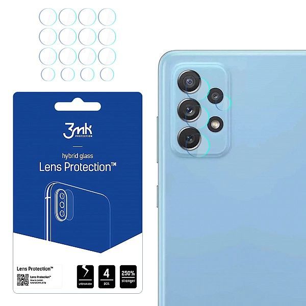Szkło na aparat 3mk Lens Protection™ hybrydowe na Samsung Galaxy A72