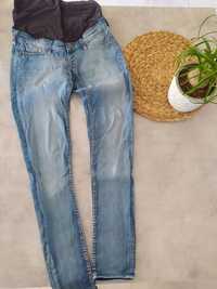 Spodnie jeansy H&M MAMA 36 ciążowe skinny  high rib