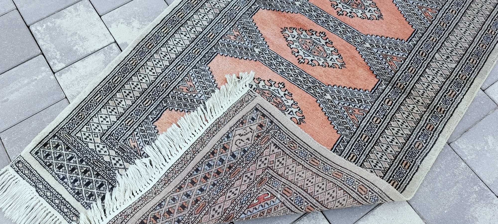 Buchara dywan wełniany tkany ręcznie chodnik 315 x 83 cm wełna 100%