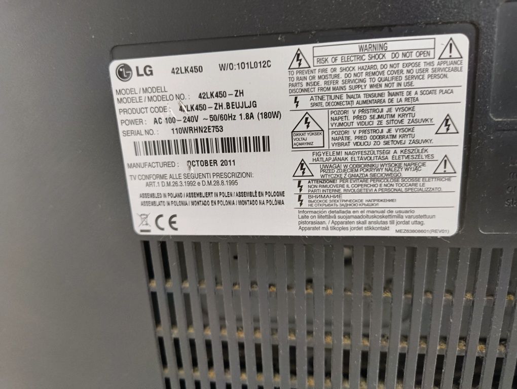 Telewizor lg 42 cale