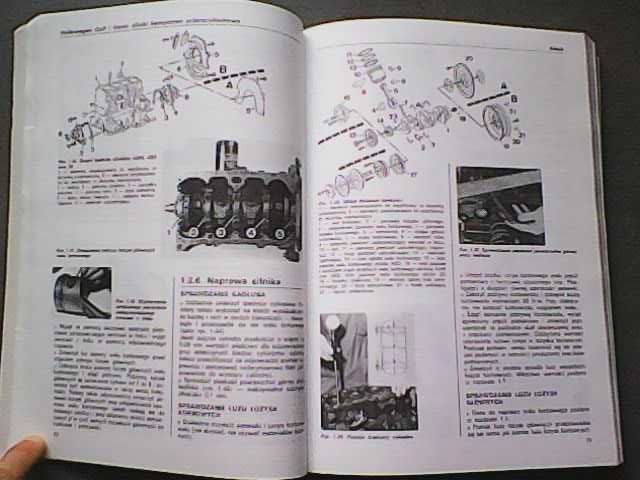 gruba ksiazka volkswagen golf vento jak naprawiac regulowac 456 stron