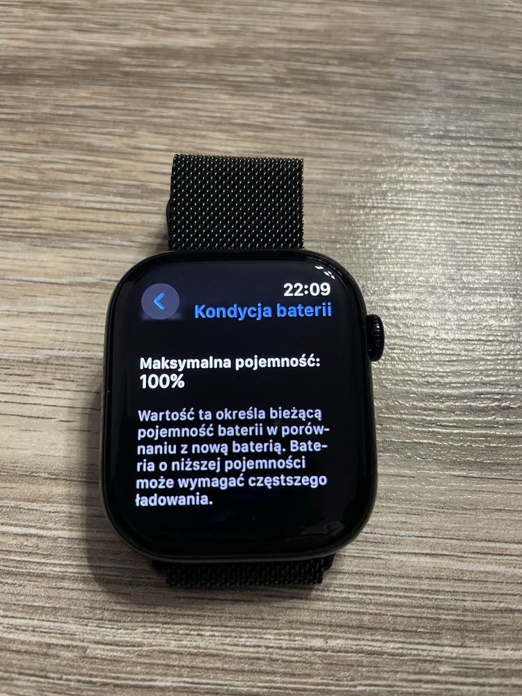 Apple Watch 10 GPS+CELLULAR 46MM Pasek S/M onyks