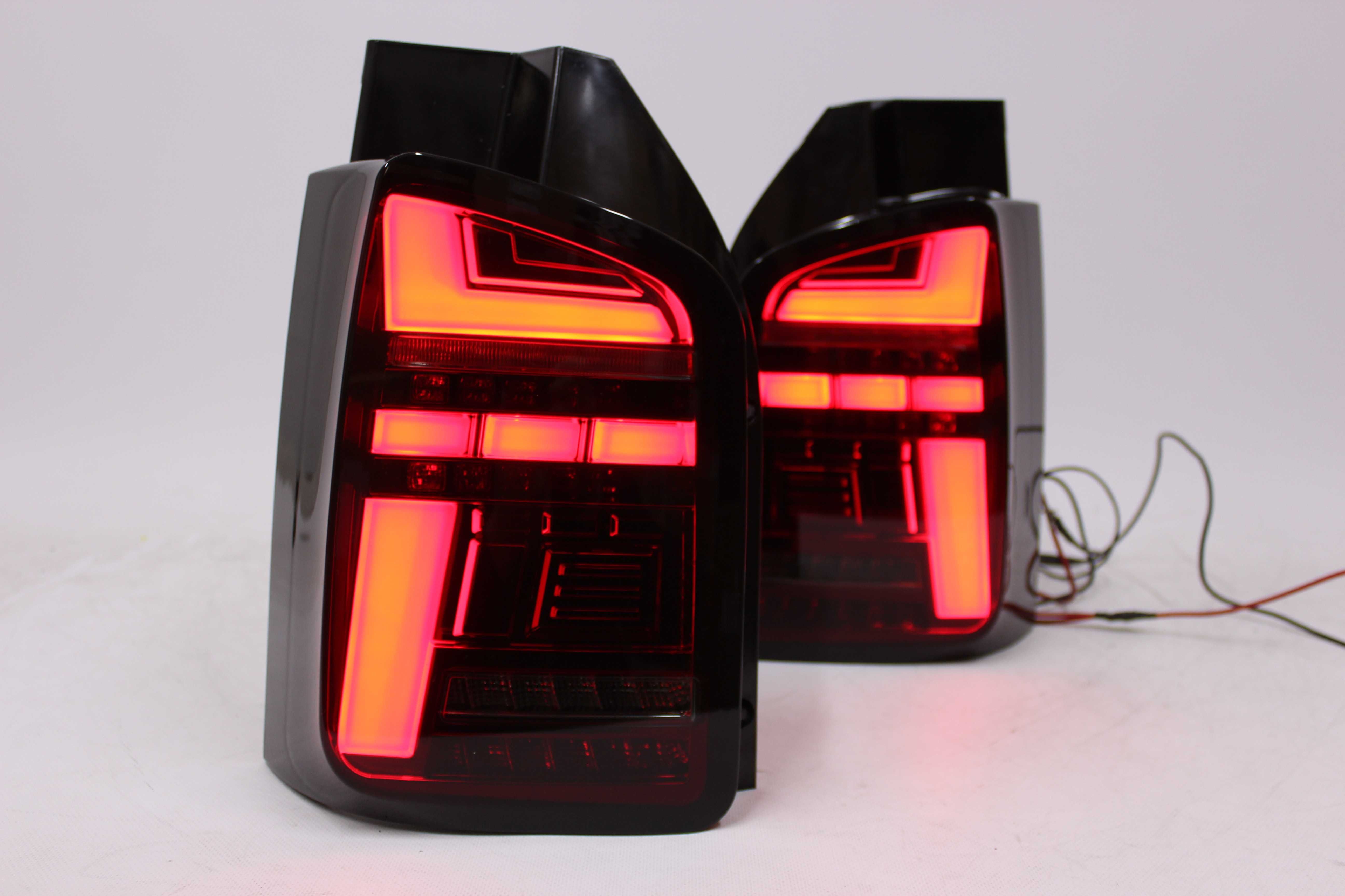 Lampy światła tył tylne VW T5 03-09 Drzwi RED SMOKE LED BAR Dynamiczne
