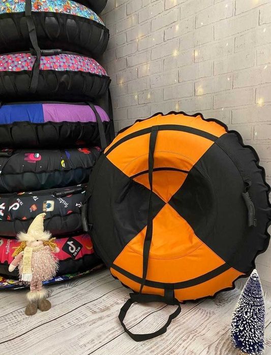 Тюбінг таблетка тюбинг плюшка ватрушка санки міцний надувний зимовий