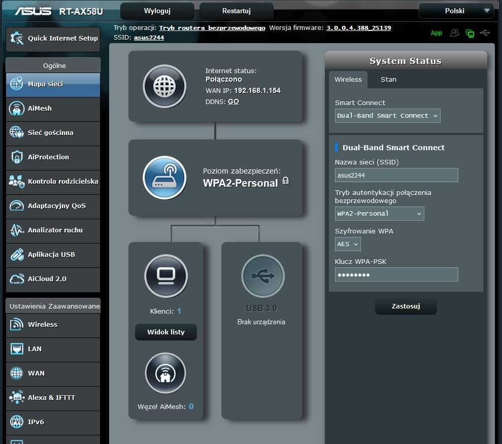 Router ASUS AX58U V2, AiMESH, AX3000, WiFi6, QoS, GW, FV, ryski #3