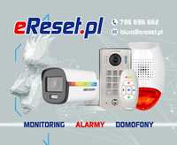 Monitoring CCTV Kamery Alarmy Domofony Montaż serwis - Hikvision Satel