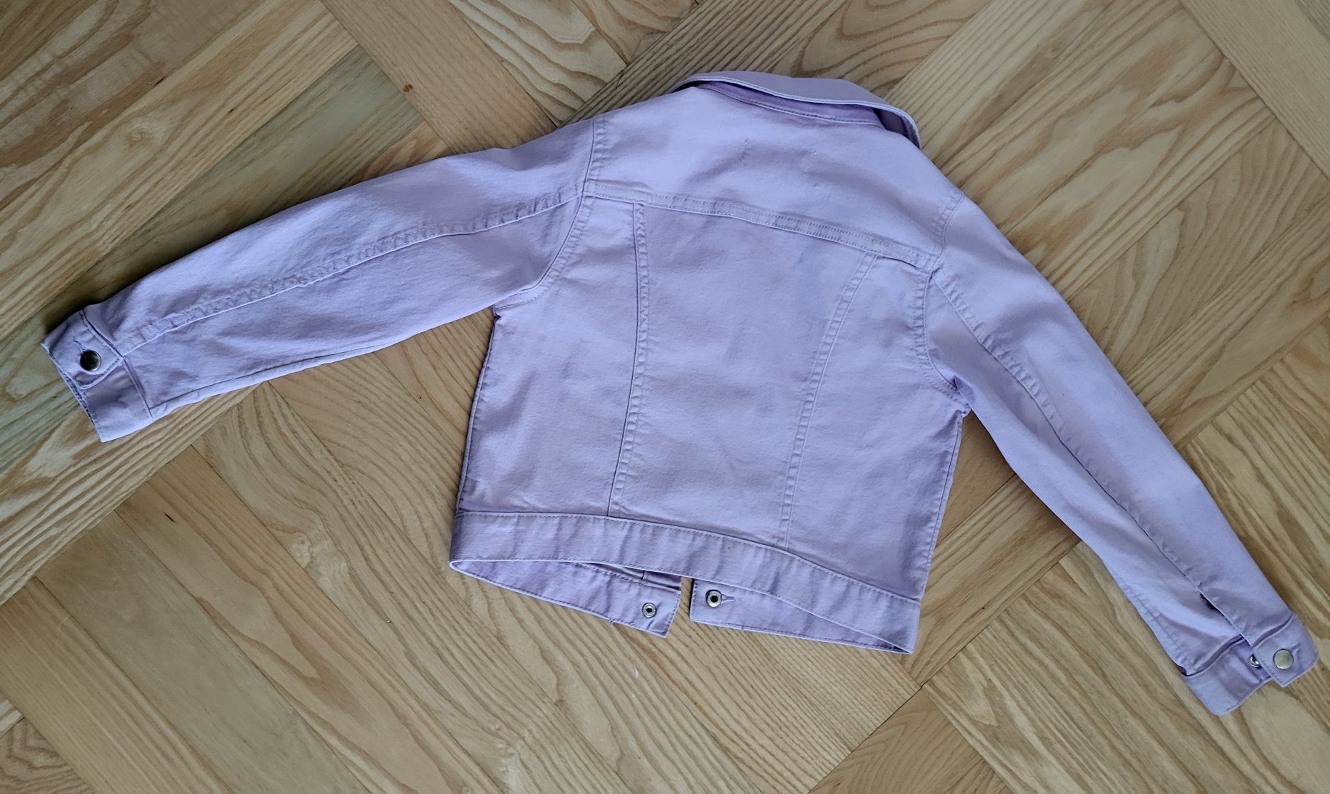 Kurtka jeansowa fioletowa H&M r.122