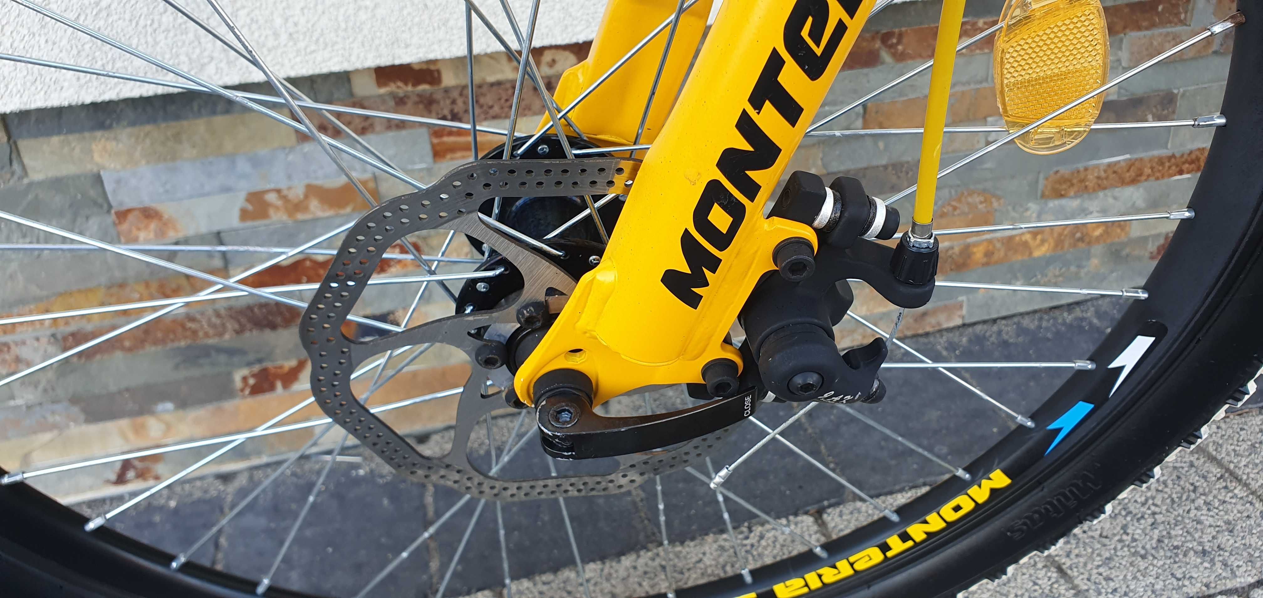 Rower dla dziecka Monteria koła 24 hamulec tarczowy . ładny stan