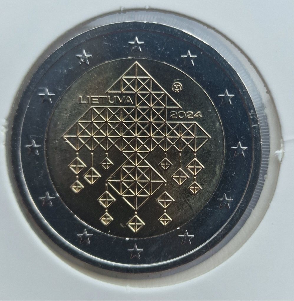 2 eur Letónia 2024  unc