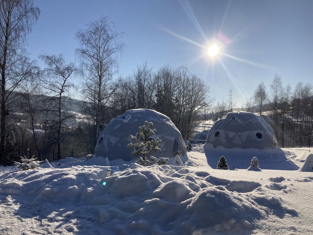 Glamp, kopułowy namiot,8m. Kanadyjska wersja!