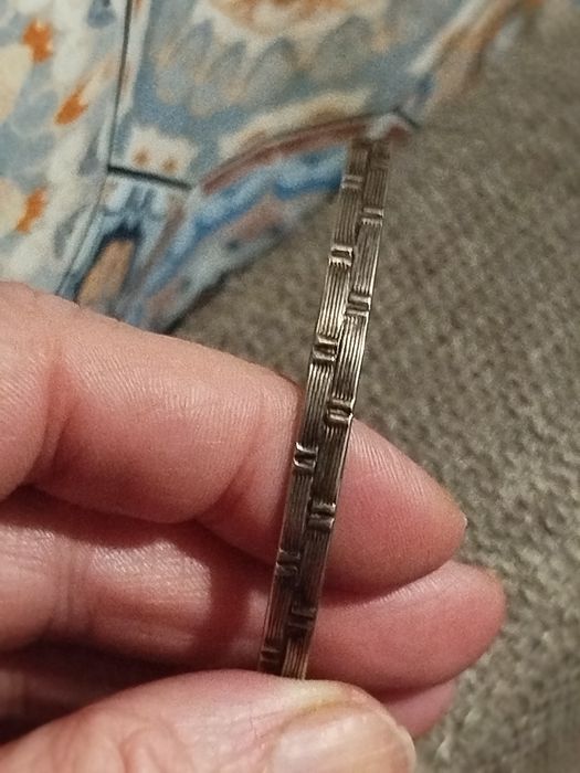 Srebrna bransoletka PRL agmet Częstochowa