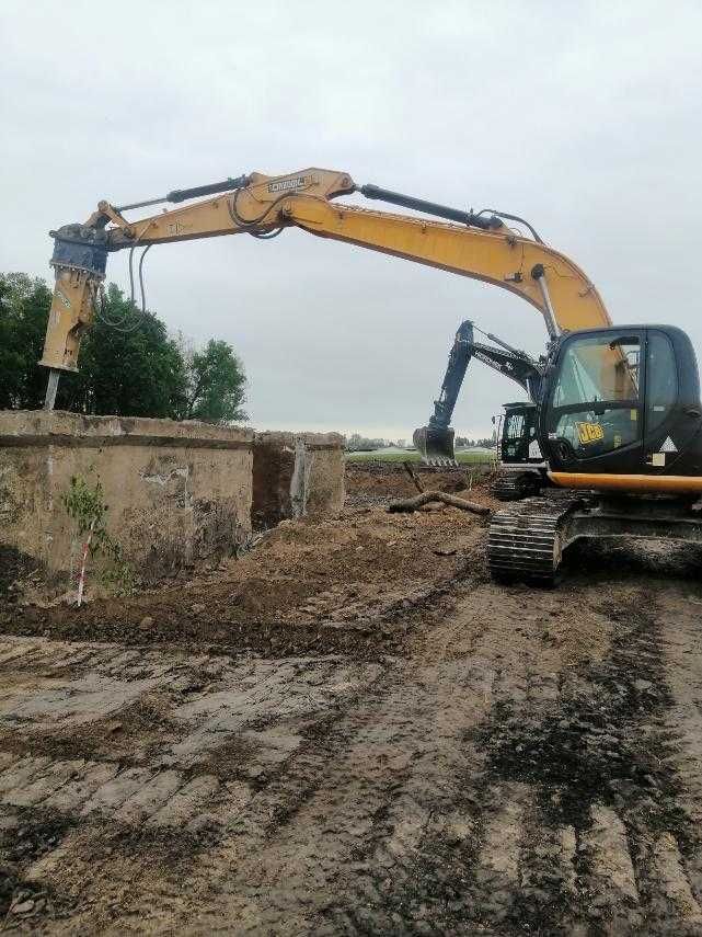 Оренда гусеничного повноповоротного екскаватора з гідромолотом