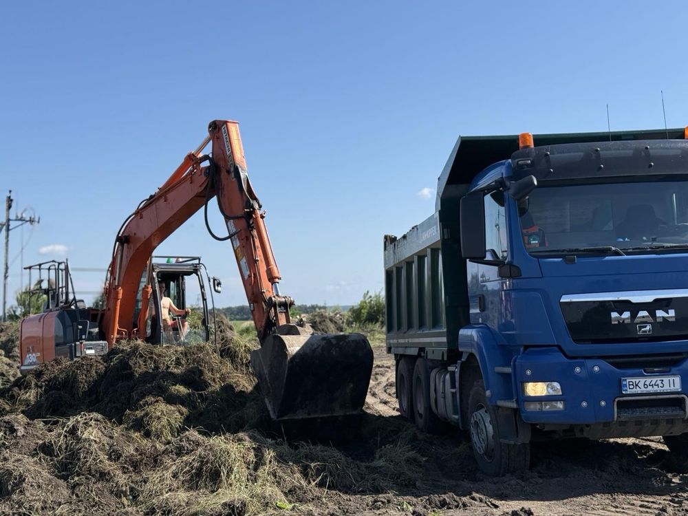 Послуги спецтехніки: гідромолот, палекопер, розкопки, самоскид, трал